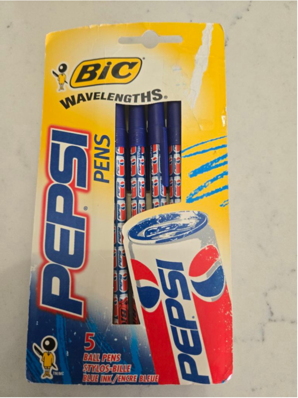 BIC Pepsi Wavelengths 5-Pack Blue Ink Ballpoint Pens One Size